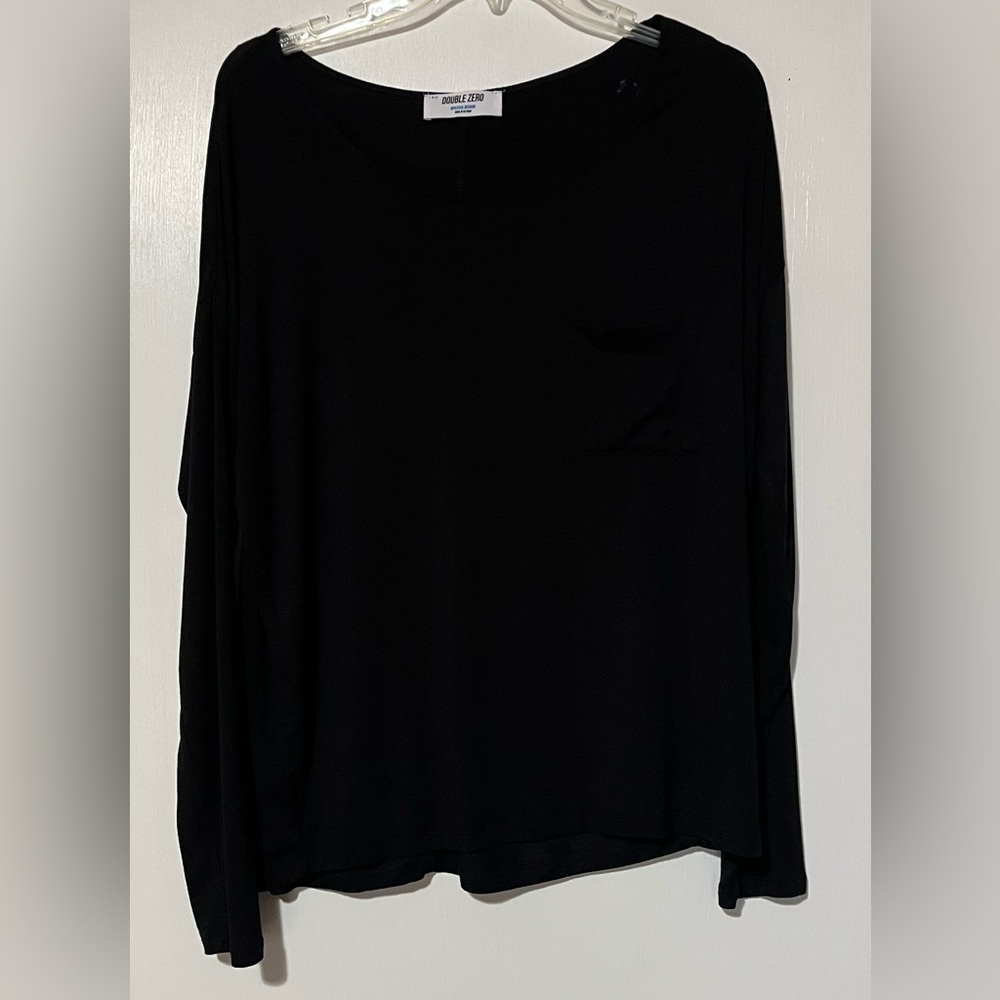 Double Zero Classic Black Long Sleeve Top